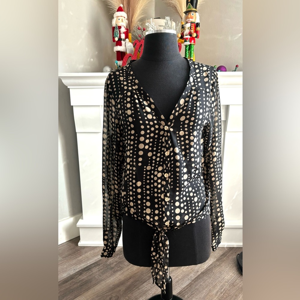 The Limited Polka Dot Blouse M